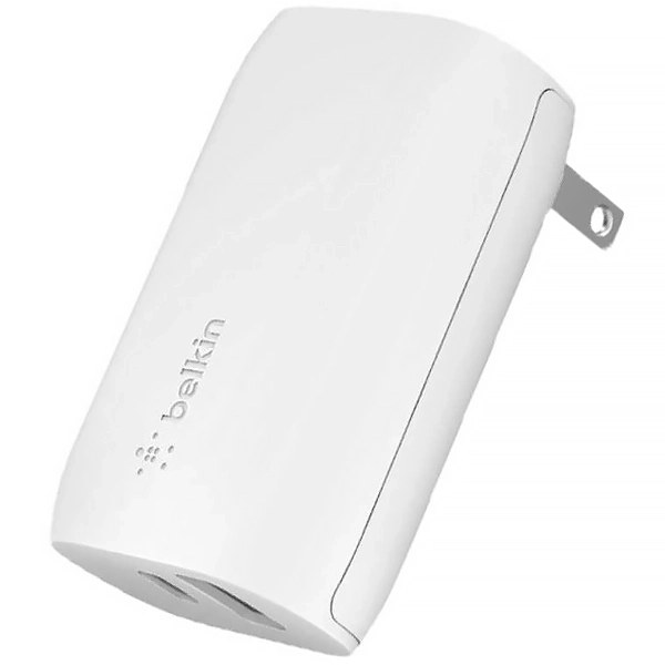 Adaptador de Enchufe Belkin F7U097dq USB USB-C de 30 watts - Blanco