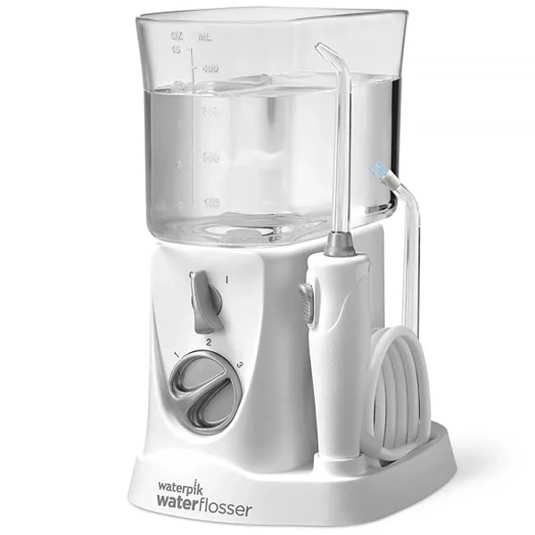 Irrigador Bucal Waterpik Nano Waterflosser WP-250EU con 3 Niveles de Presión 400 ml Bivolt - Blanco