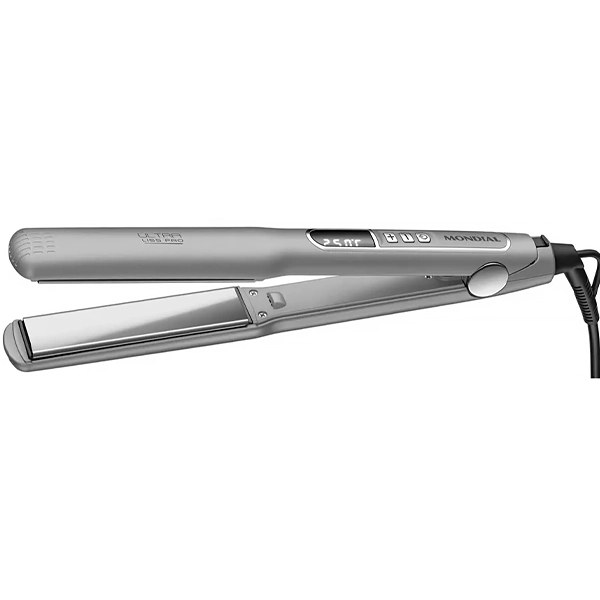 Planchita para Cabello Mondial Ultra Liss Pro P-02 Pro 250 °C Bivolt - Gris