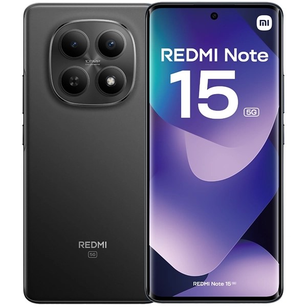 Celular Xiaomi Redmi Note 15 5G NFC Dual SIM 256GB 8GB RAM de 6.77" 108MP 20MP - Negro (Global)