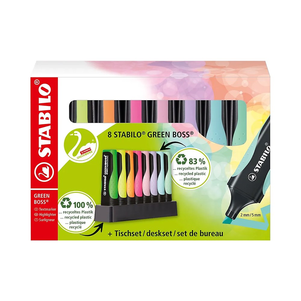 Marcador Stabilo Green Boss 6070/08 5 8 Unidades