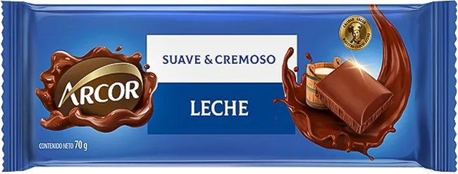 Chocolate Arcor Leche - 70g