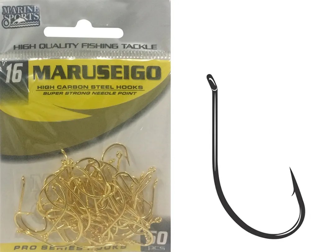 Anzol Marine Sports Maruseigo Gold 16 com 50 pçs