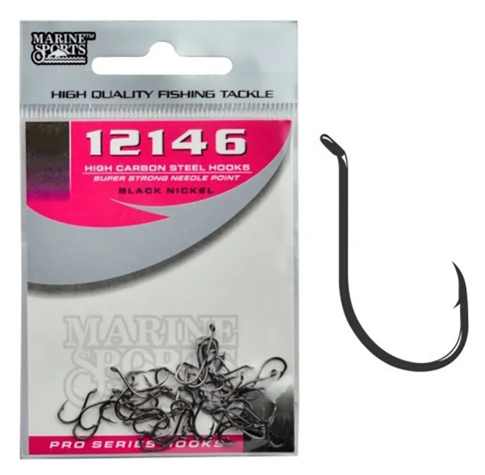 Anzol Marine Sports 12146 Black 7/0 C/10 Pçs