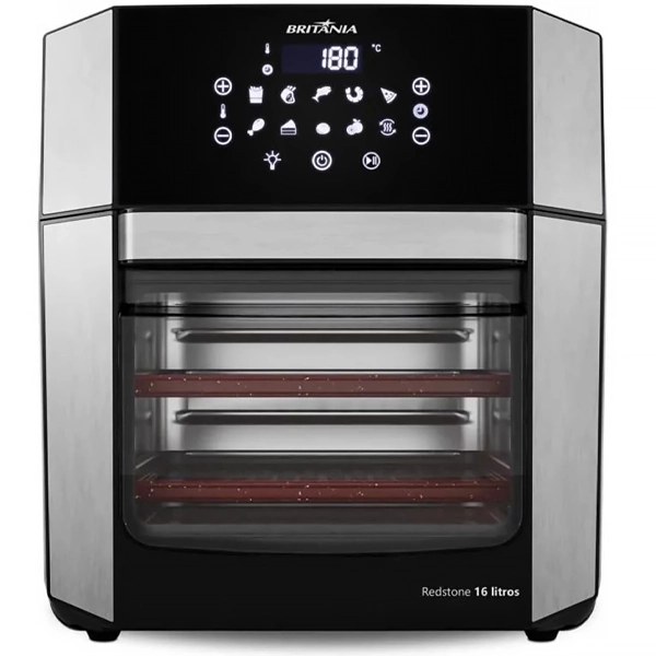 Freidora Eléctrica Britânia Redstone BAF16A 2.000 watts 16 Litros 220V ~ 50 60Hz - Negra Plata