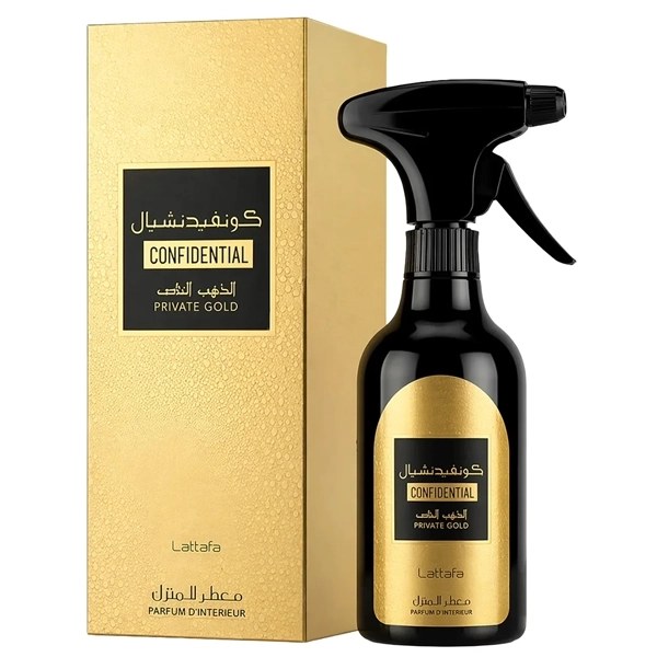Perfume de Ambiente Lattafa Confidential Private Gold Parfum D'interieur 450ml
