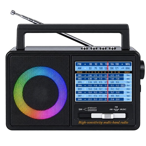Radio Portátil MegaStar RX860N con USB Bluetooth - Negro