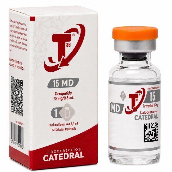 Tirzepatida T36 MD Multidosis 15mg 0,6ml de 2,4ml