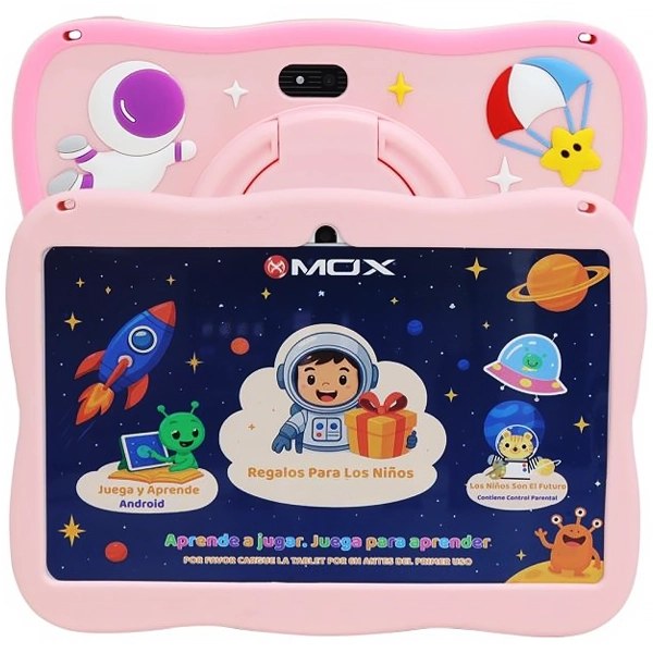 Tablet MOX MO-TK138 128GB 6GB RAM de 7" 8MP 5MP + Funda Rosa