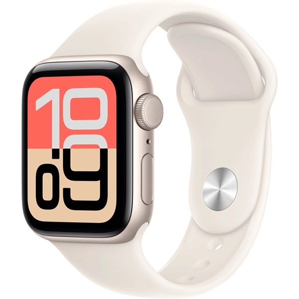 Apple Watch SE 3rd Generation 40 mm M L MEH54HN A3324 GPS - Starlight Aluminum Starlight Sport