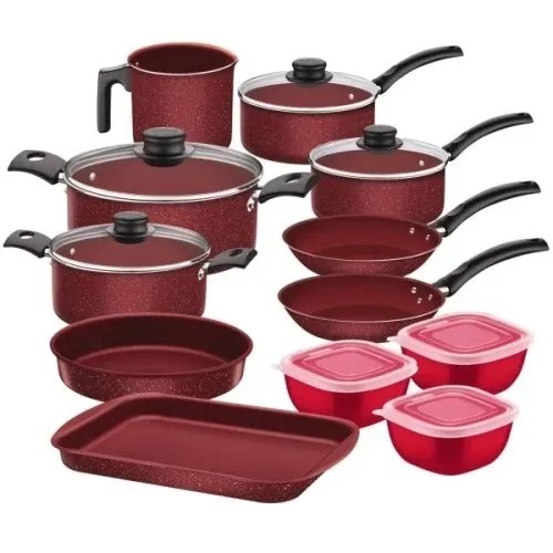 OLLAS TURIM 12PZAS 27899/490 ROJO TRAMONTINA