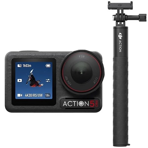 Cámara de Acción DJI Osmo Action 5 Pro Adventure Combo AC004 Anatel 4K - Negra
