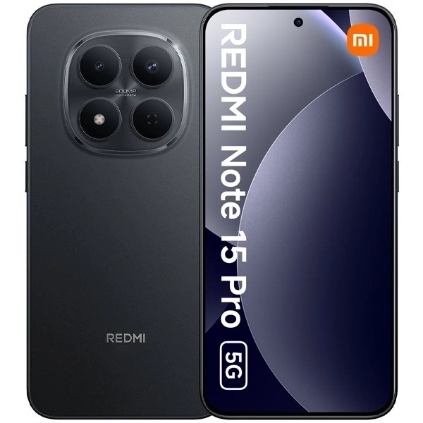 Celular Xiaomi Redmi Note 15 Pro 5G Dual SIM de 256GB 12GB RAM de 6.83" 200+8MP 20MP - Negro (Global)