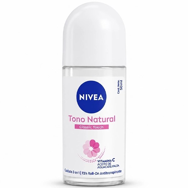 Desodorante Roll-On NIVEA Tono Natural Classic Touch 50ml