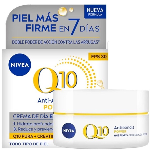 Crema Facial Hidratante NIVEA Q10 Power Anti-Arrugas Día de 50ml