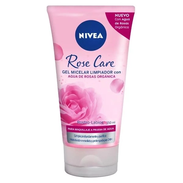 Gel Facial de Limpieza NIVEA Micelar Rose Care 150ml