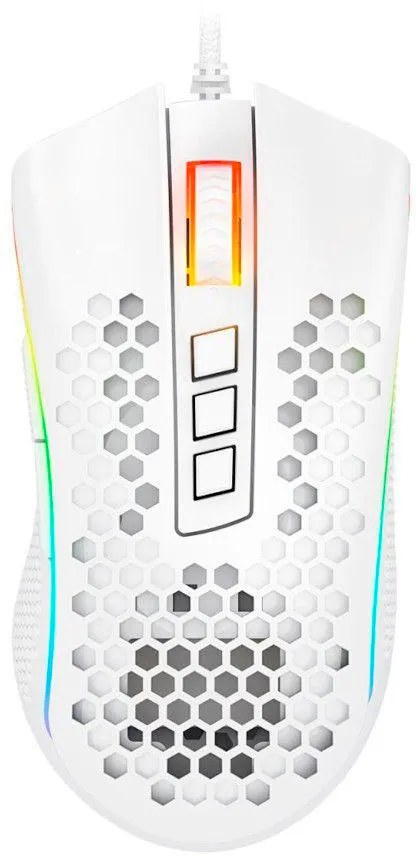 Mouse Gaming Redragon Storm Elite M988W-RGB (Alámbrico) - Blanco