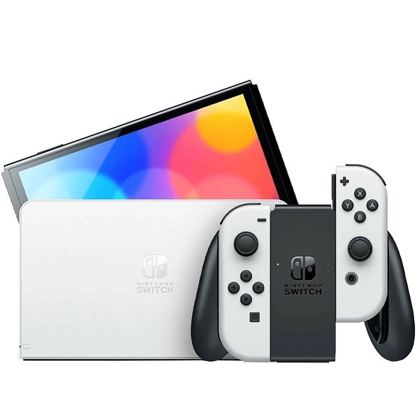 Consola Portátil Nintendo Switch OLED HEG-001 de 7.0" con 64GB - Blanco Negro