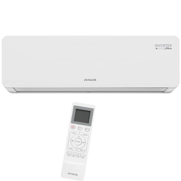 Aire Acondicionado Aiwa AW12INV50WF Inverter 12.000 BTUs Frío Caliente 220 V ~ 50Hz - Blanco
