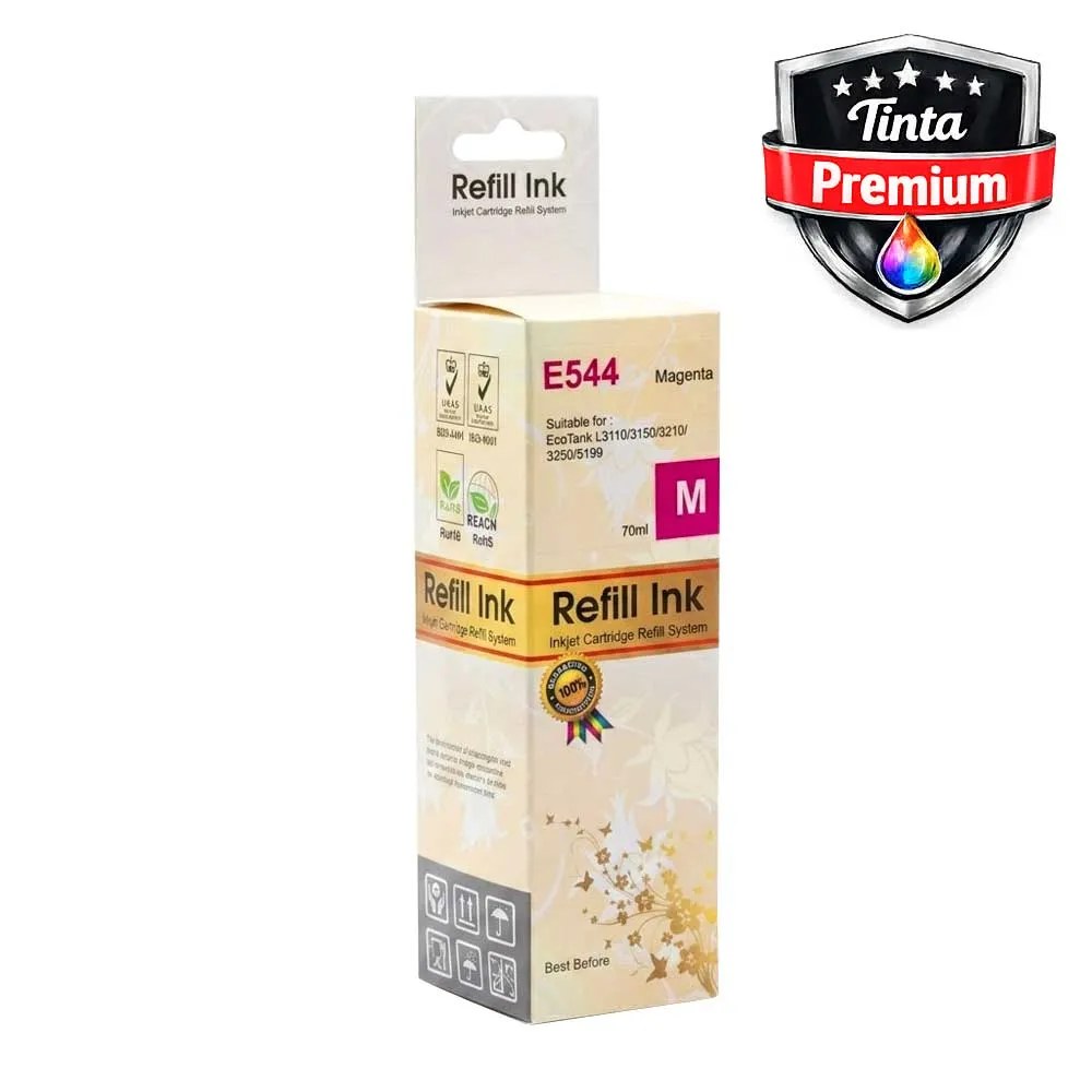 TINTA POMO PRINTERS P/EPSON T504/T544 - MAGENTA