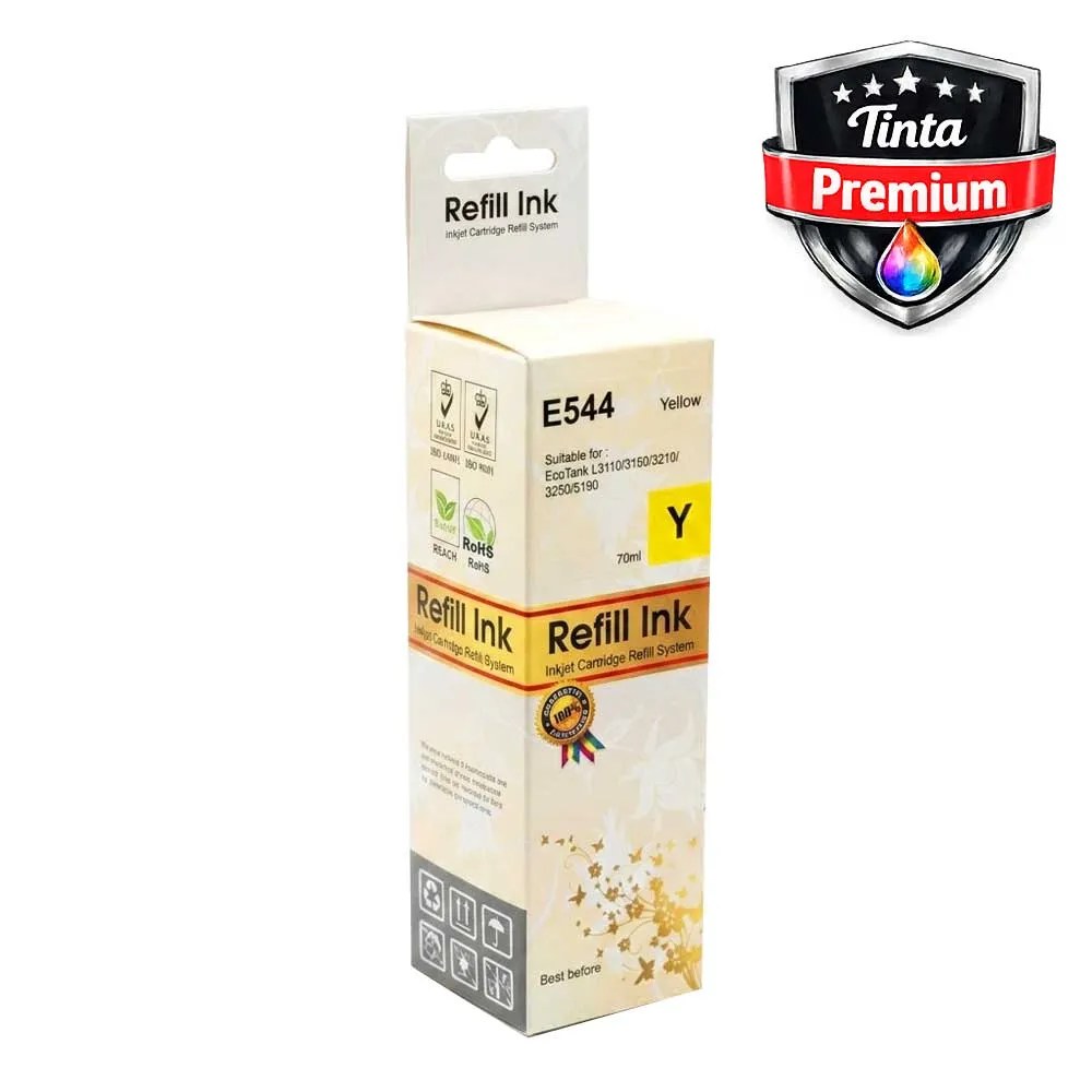 TINTA POMO PRINTERS P/EPSON T504/T544 - YELLOW