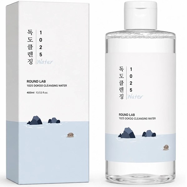 Limpiador Facial ROUND LAB 1025 Dokdo Cleansing Water de 400ml
