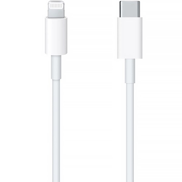 Cable USB-C para Lightning Apple A2249 MX0K2AM A 1 Metro - Blanco