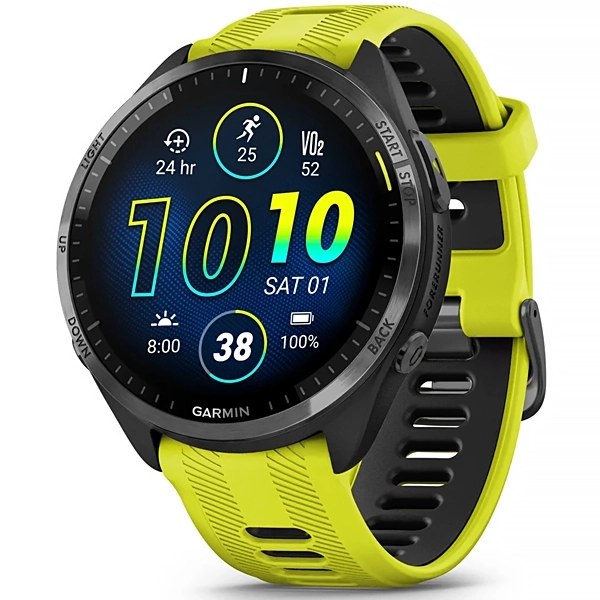 Reloj Garmin Forerunner 965 AMOLED 010-02809 con GPS Bluetooth - Negro Amarillo