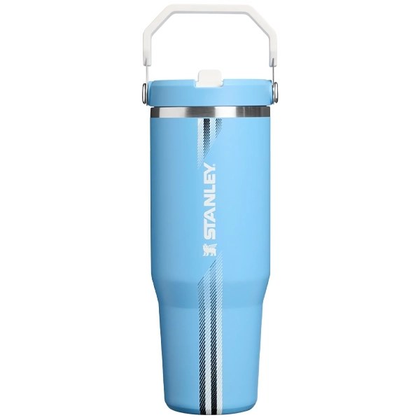 Termo Stanley The IceFlow Flip Straw Tumbler de 887 ml - Team Light Blue White