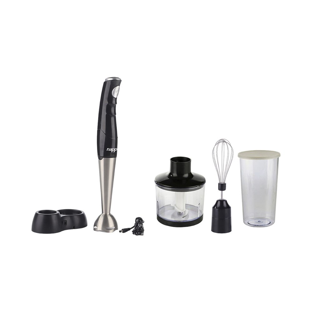 Mixer Nappo Nem 151 5 En 1 Con Batería Recargable 100 W Negro/Plata
