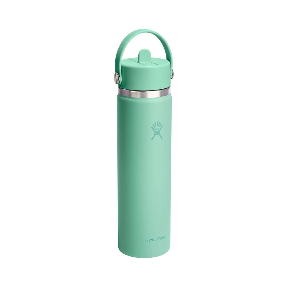Botella Térmica Hydro Flask Wide Flex Straw Cap 709 Ml Mermaid Green