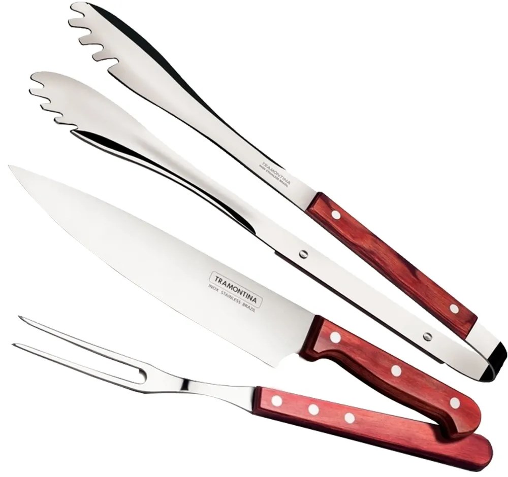 Kit para Asado Tramontina 21198/761 (3 Piezas)