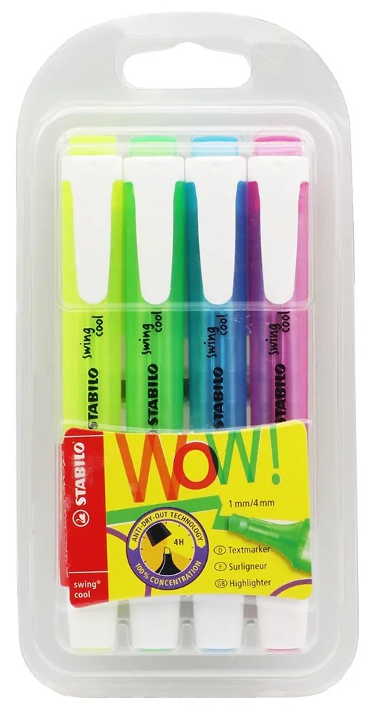 Marcador Stabilo Swing Cool 275/4 (4 colores)