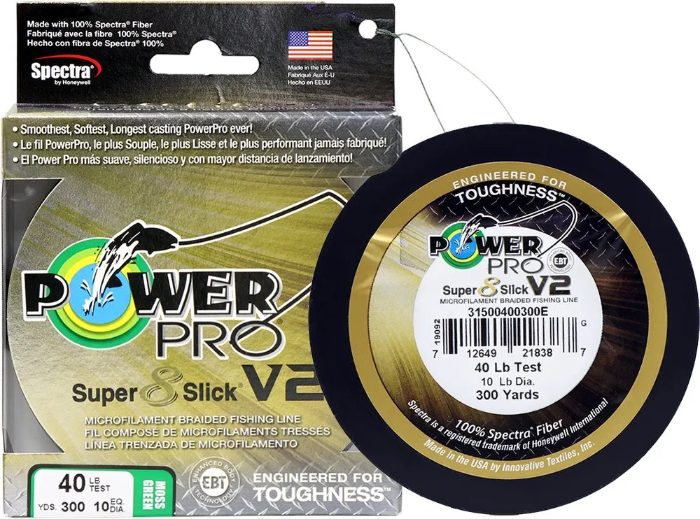 Linea Multifilamento Power Pro Super 8 Slick V2 40lb 18kg 0.32mm 275m