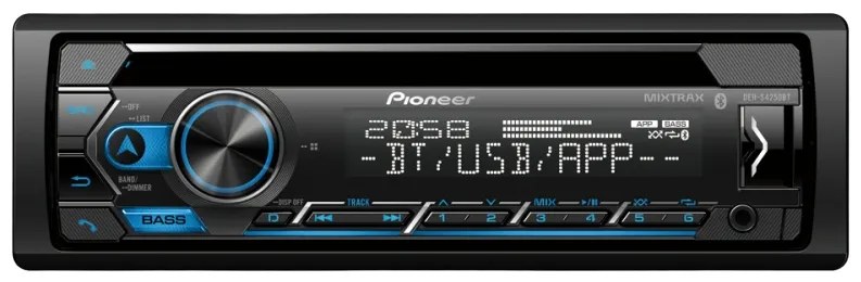 Toca CD Pioneer DEH-S4250BT USB/BT/AUX/ANDR/IPHO - Negro