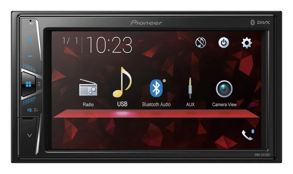 Toca Radio Pioneer DMH-G225BT Pantalla de 6.2" FM/USB/AUX - Negro