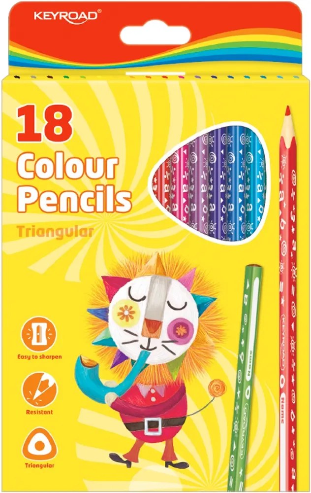 Lápices de Colores Keyroad KR971275 - 18 Colores