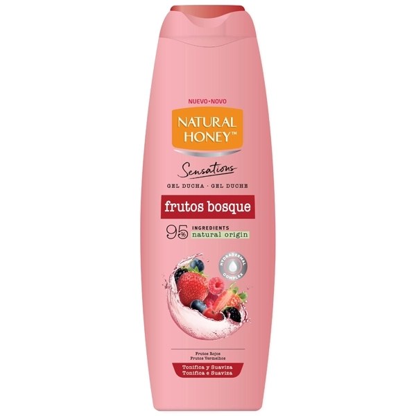 Gel para Ducha Natural Honey Sensations Frutos Bosque 650ml