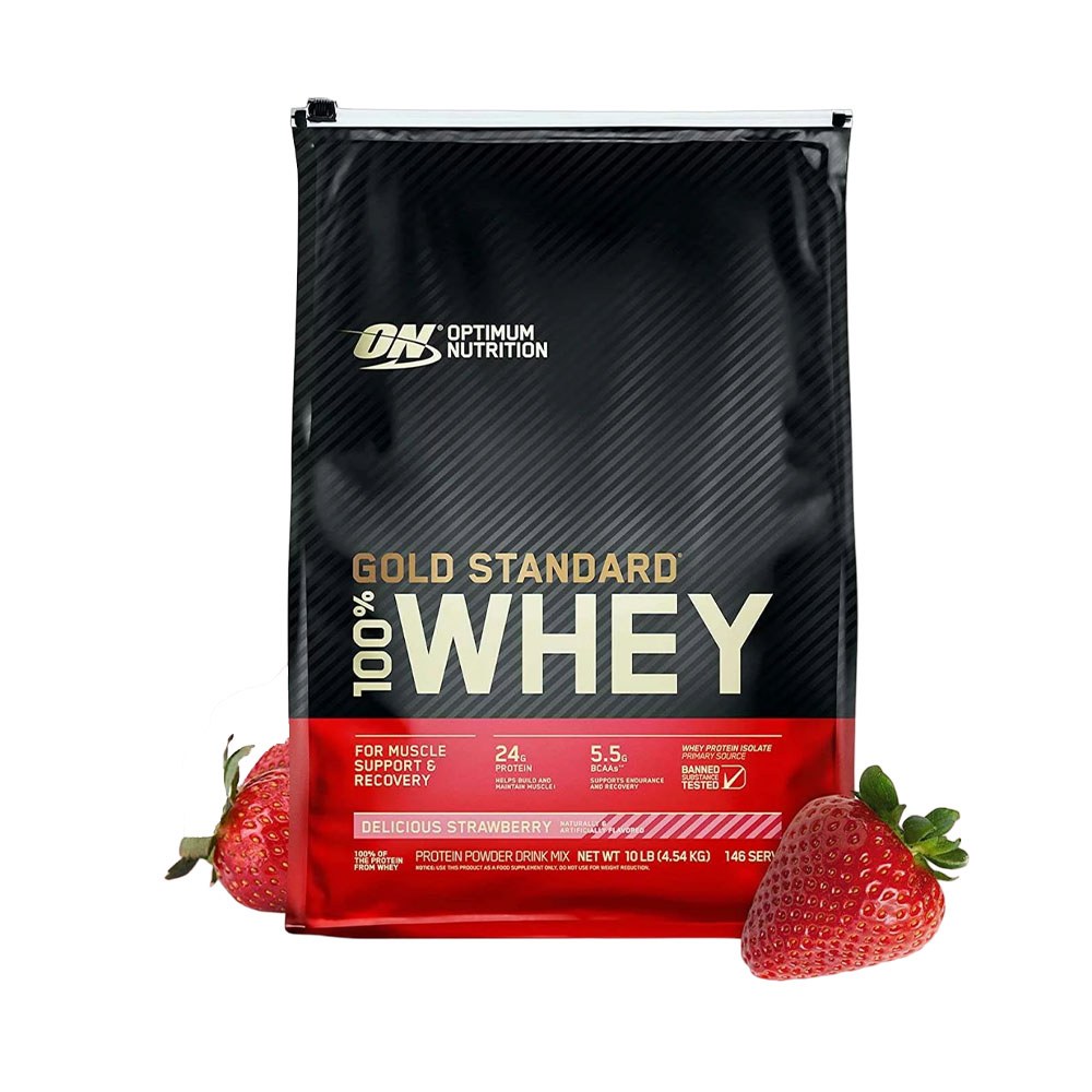 Proteína Optimum Nutrition Gold Standard Delicious Strawberry 4.53 Kg