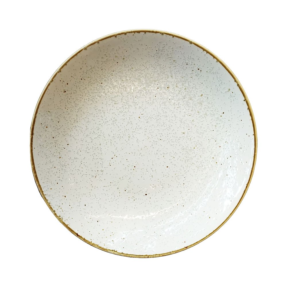Plato Hondo De Porcelana Zne 14247 20.5 Cm Blanco