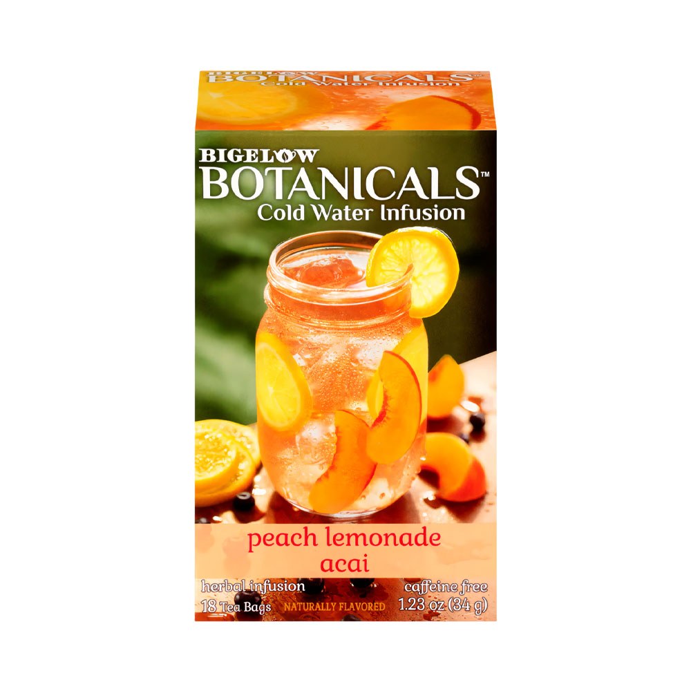 Infusión Bigelow Botanicals Peach Lemonade Acai 18 Unidades