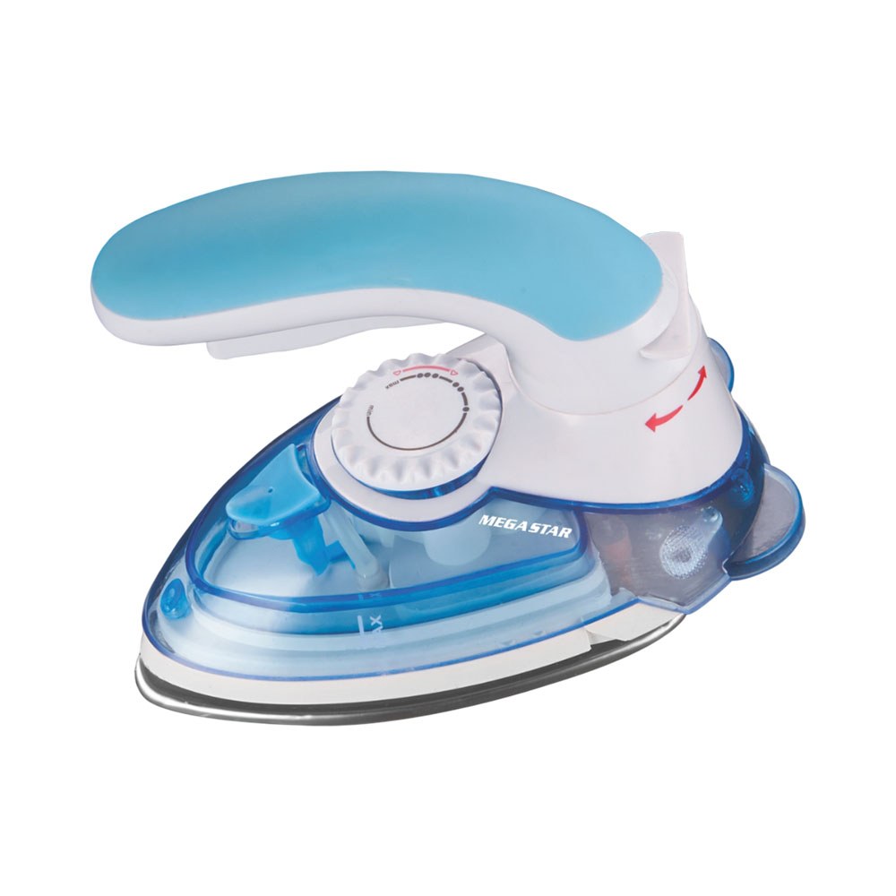 Plancha A Vapor Mega Star Pa230 800 W Bivolt Blanco Celeste