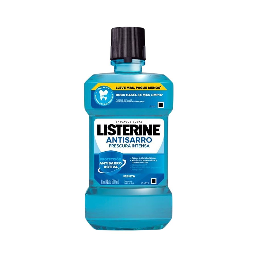 Enjuague Bucal Listerine Anti Sarro Menta 500 Ml