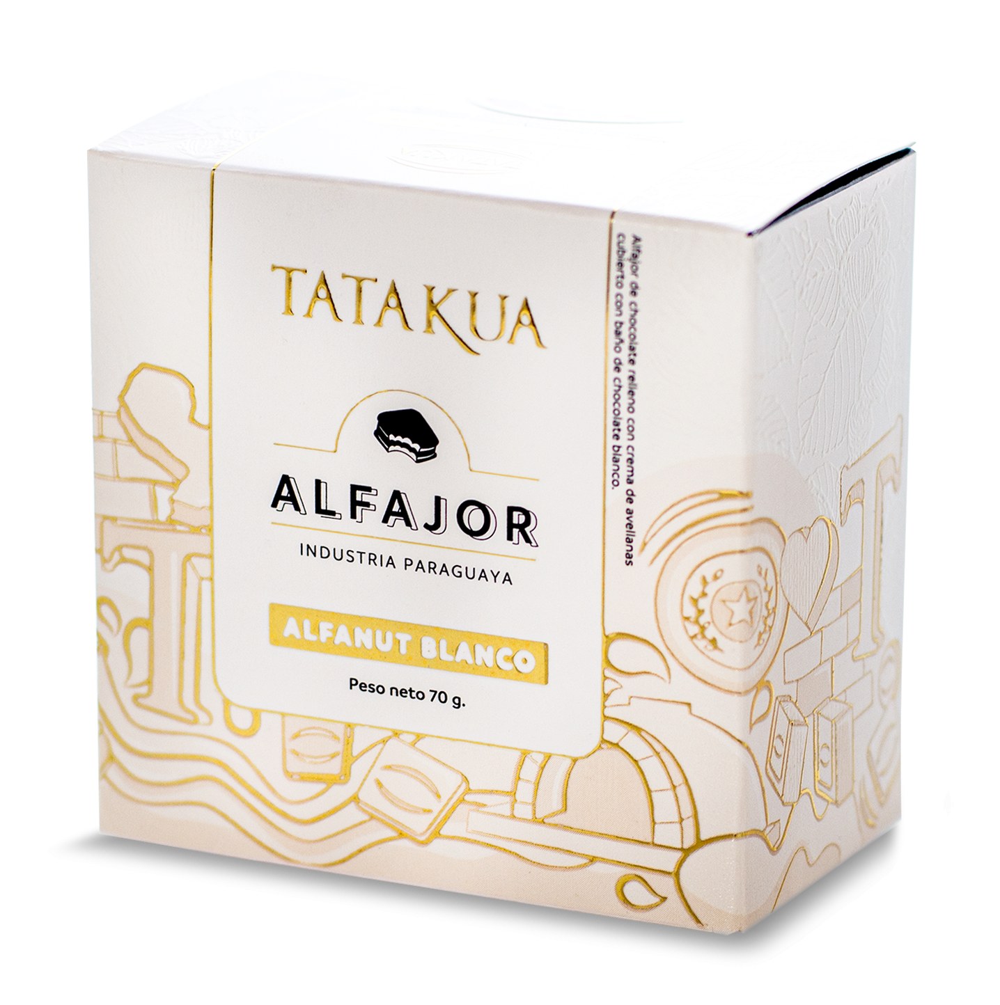 ALFAJOR TATAKUA - MEGA ALFANUT BLANCO