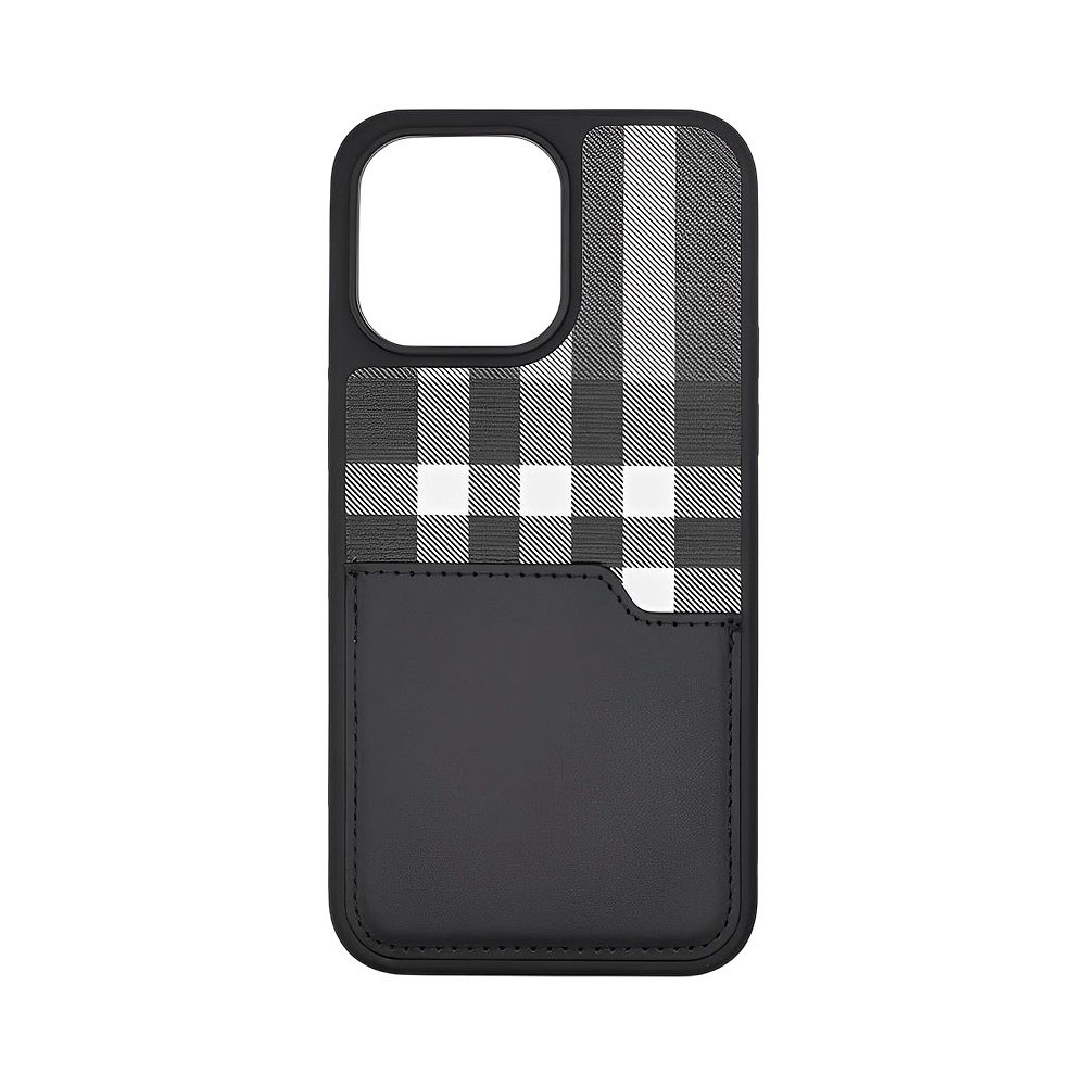 Estuche Protector COBLUE para iPhone 15 Negro - Cuero PU