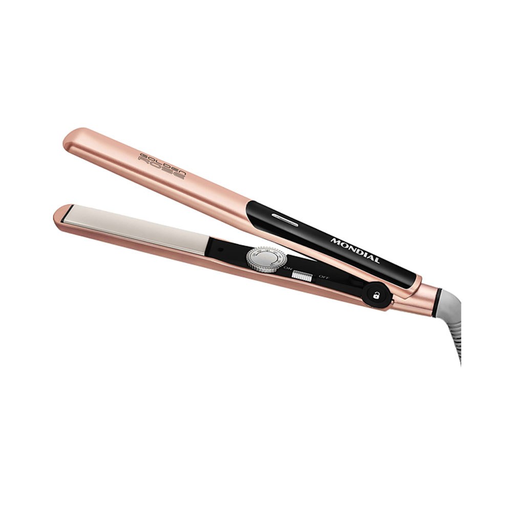 Planchita Para Cabello Mondial Line P 20 Bivolt Rose Gold