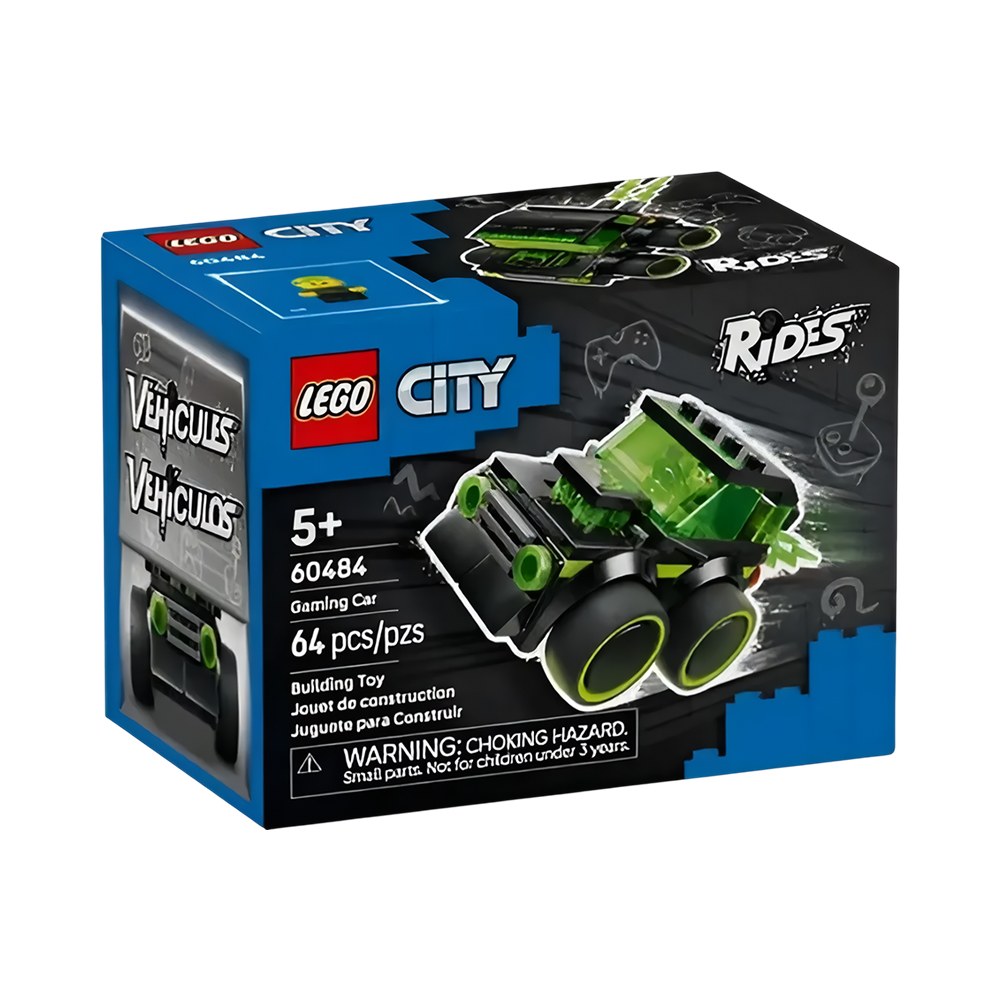 Lego City Rides Gaming Car 60484 - 64 Piezas - Plástico - +5 años
