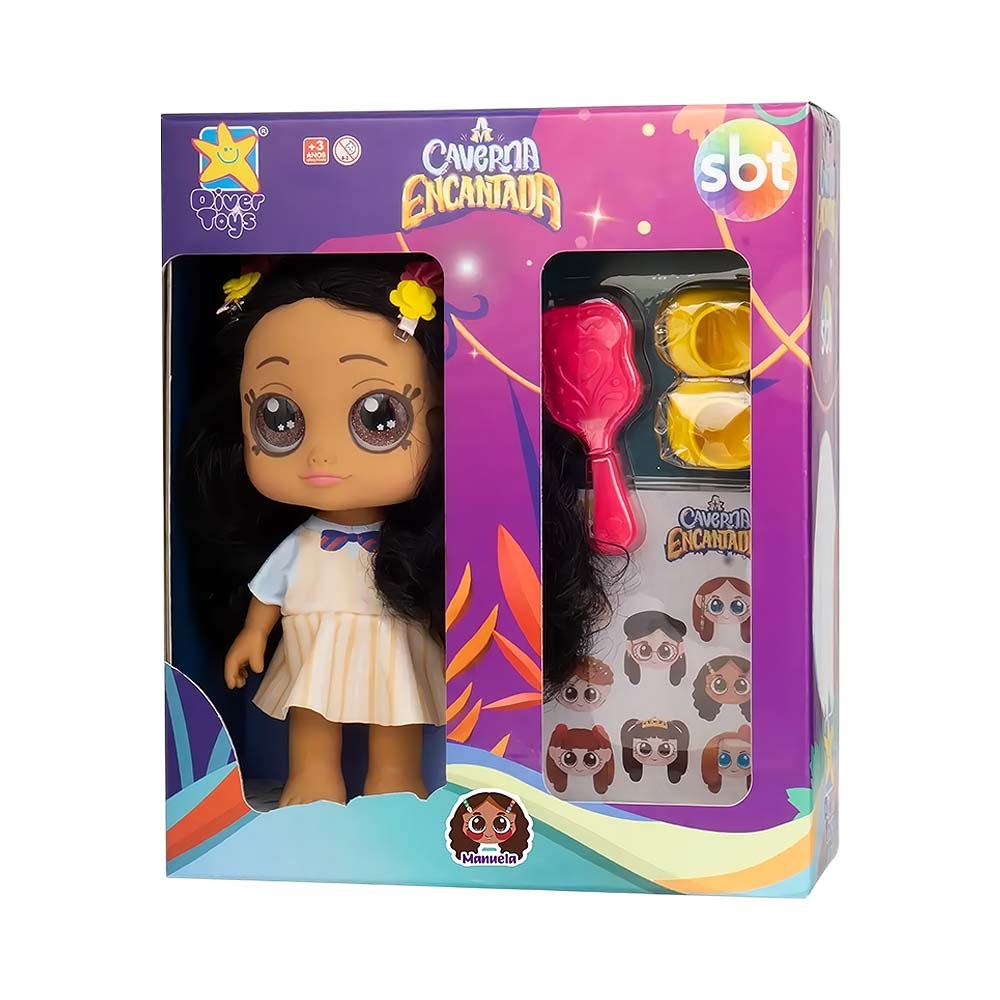 Muñeca Manuela - DIVERTOYS 8341, 27 cm, +3 años