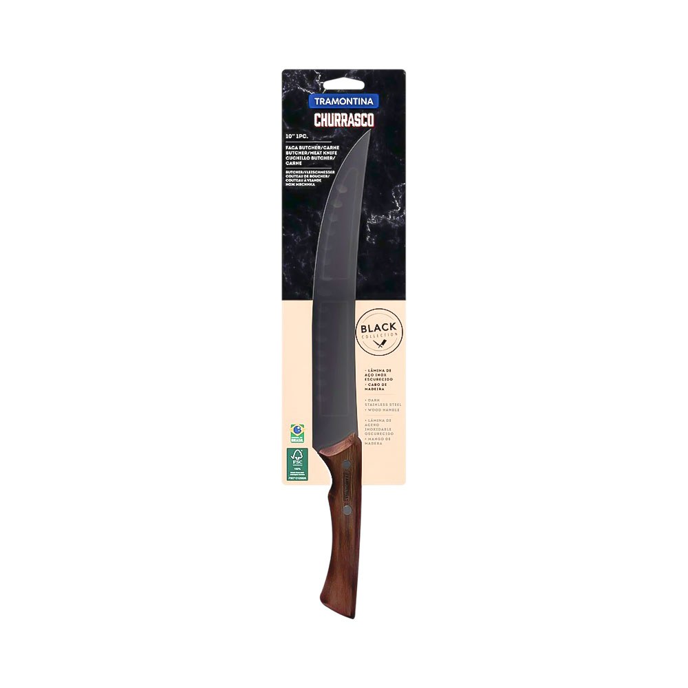 Cuchillo Tramontina Churrasco 22844/110 - 25 cm - Acero Inoxidable