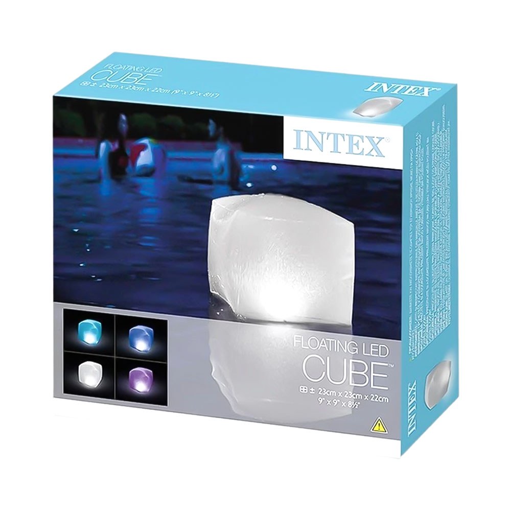 Cubo Flotante Intex 28694 Luz Led Multicolor